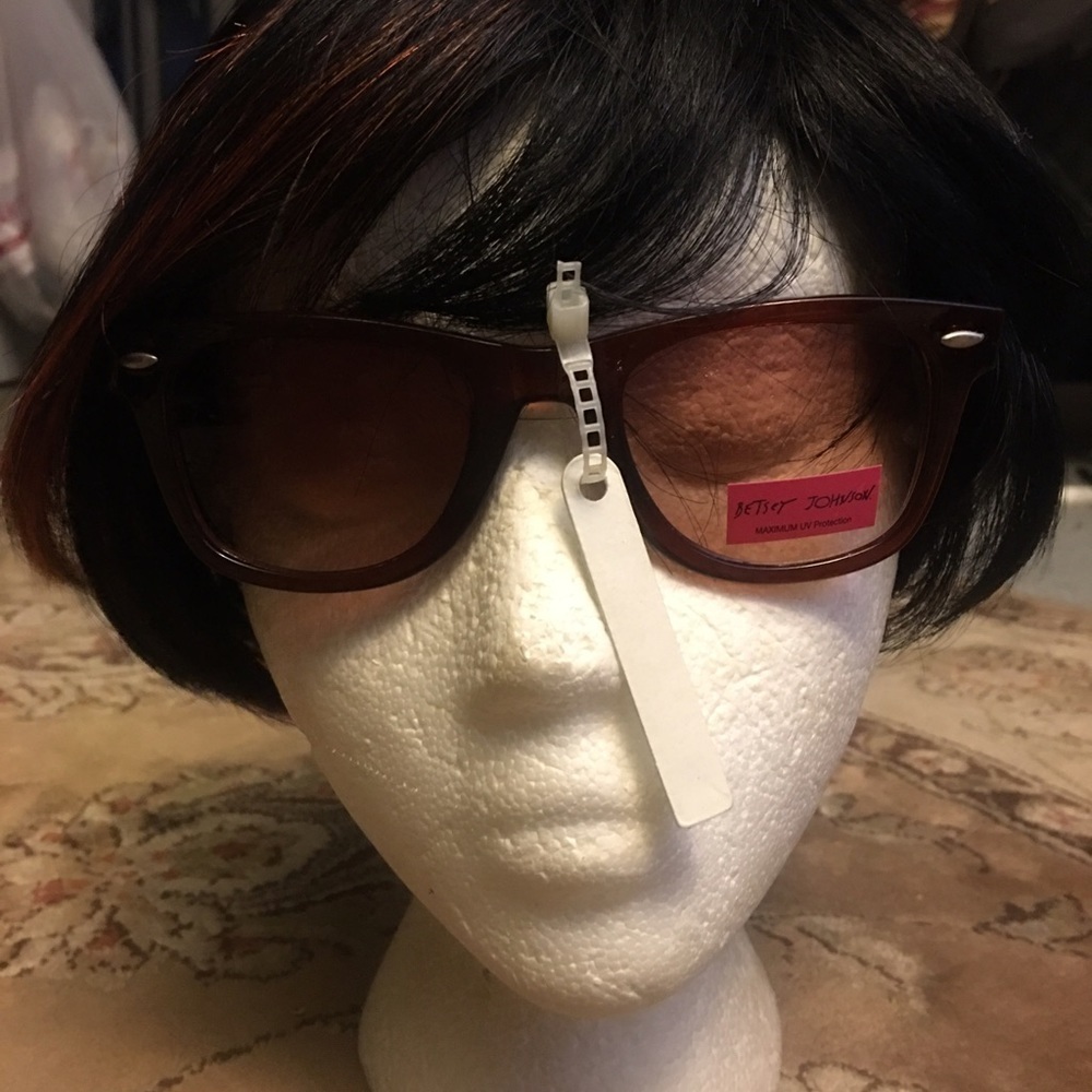 Betsey Johnson Brown Starry Sunglasses